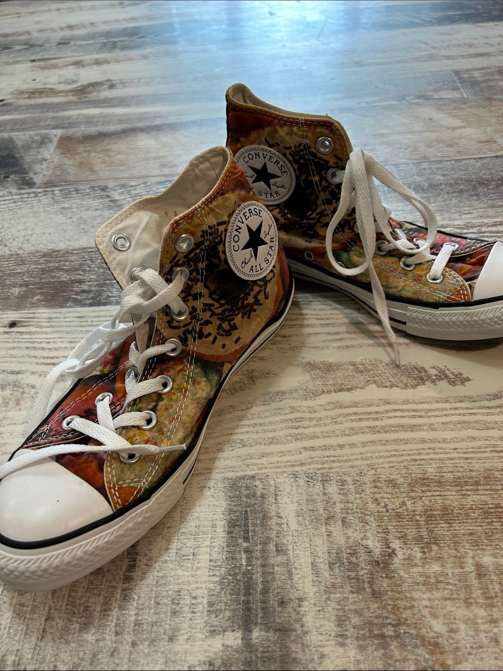 Converse High Top Sneakers - Donut Print